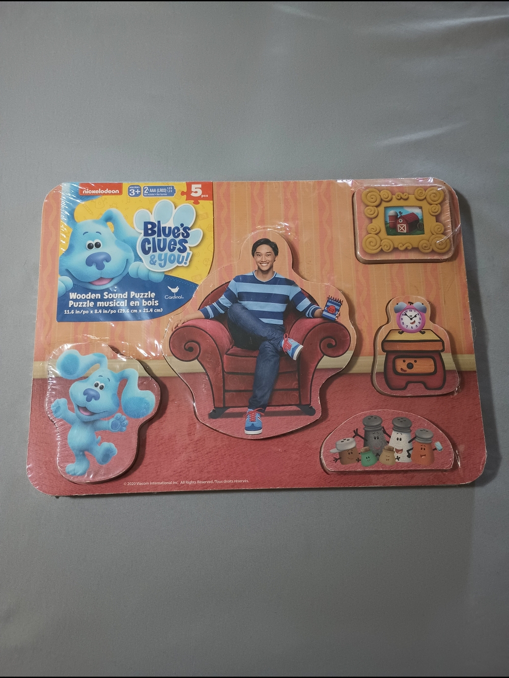 Nickelodeon Blue's Clues & You! Wooden Sound Puzzle 5pc